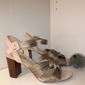 Louise et Cie Metallic Strappy Heel Size 9